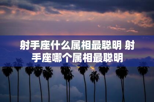射手座什么属相最聪明 射手座哪个属相最聪明