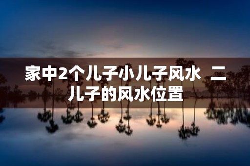 家中2个儿子小儿子风水 二儿子的风水位置