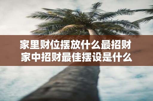 家里财位摆放什么最招财 家中招财最佳摆设是什么