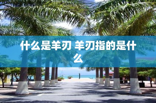 什么是羊刃 羊刃指的是什么