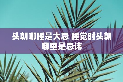 头朝哪睡是大忌 睡觉时头朝哪里是忌讳
