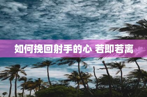 如何挽回射手的心 若即若离
