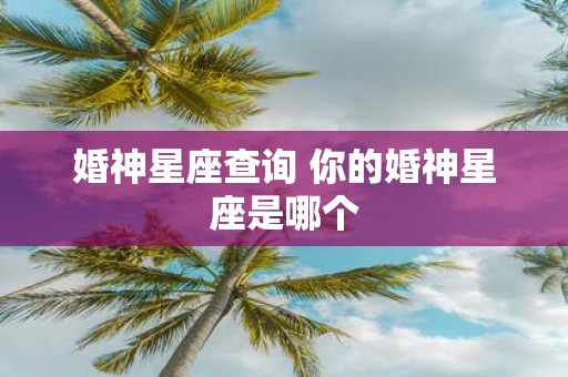 婚神星座查询 你的婚神星座是哪个