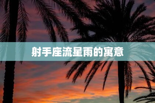射手座流星雨的寓意