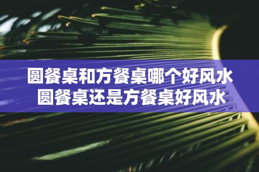 圆餐桌和方餐桌哪个好风水 圆餐桌还是方餐桌好风水