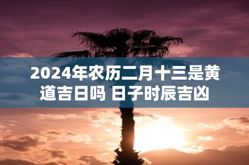 2025年农历二月十三是黄道吉日吗 日子时辰吉凶