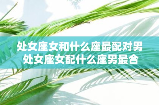 处女座女和什么座最配对男 处女座女配什么座男最合适