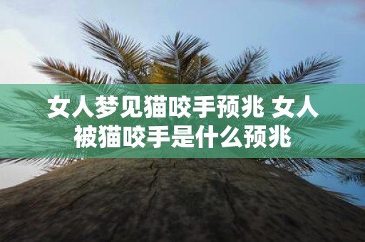 女人梦见猫咬手预兆 女人被猫咬手是什么预兆