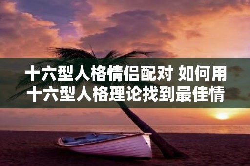 十六型人格情侣配对 如何用十六型人格理论找到最佳情侣