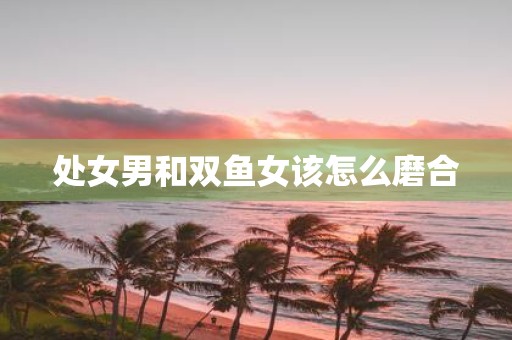 处女男和双鱼女该怎么磨合