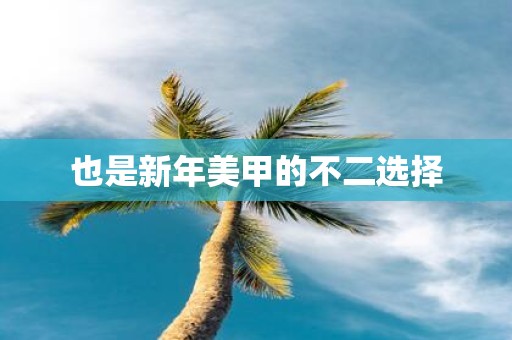 也是新年美甲的不二选择