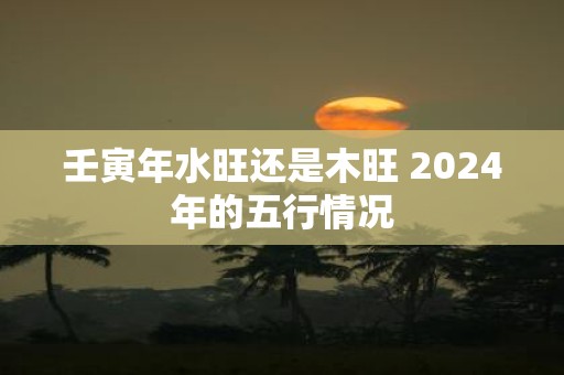 壬寅年水旺还是木旺 2025年的五行情况