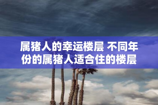 属猪人的幸运楼层 不同年份的属猪人适合住的楼层