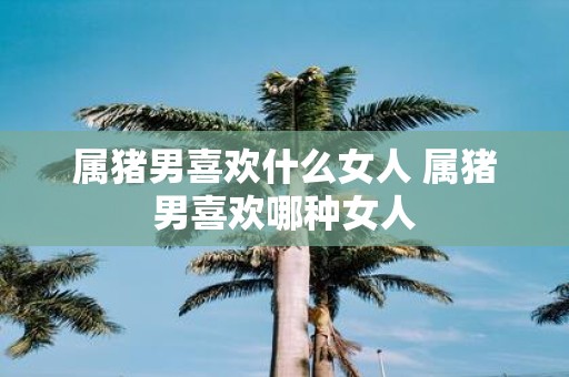属猪男喜欢什么女人 属猪男喜欢哪种女人