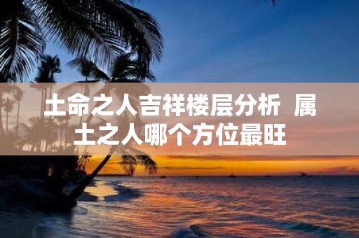土命之人吉祥楼层分析 属土之人哪个方位最旺