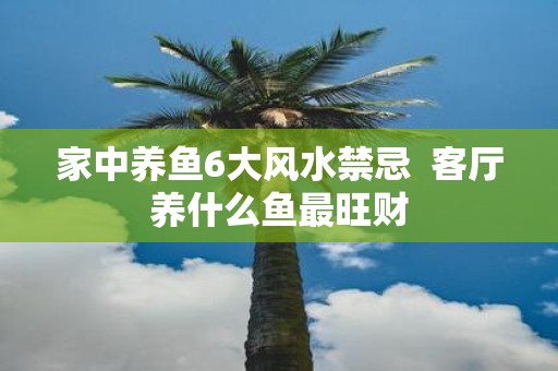 家中养鱼6大风水禁忌 客厅养什么鱼最旺财