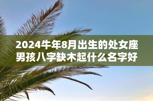 2025牛年8月出生的处女座男孩八字缺木起什么名字好