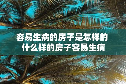容易生病的房子是怎样的 什么样的房子容易生病