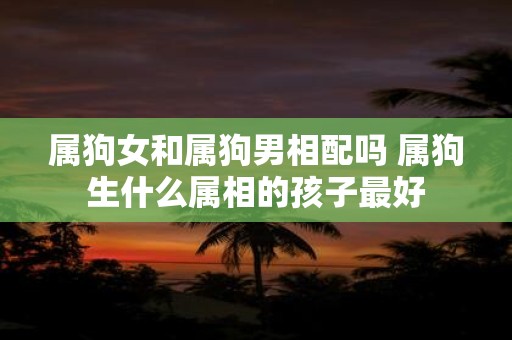 属狗女和属狗男相配吗 属狗生什么属相的孩子最好