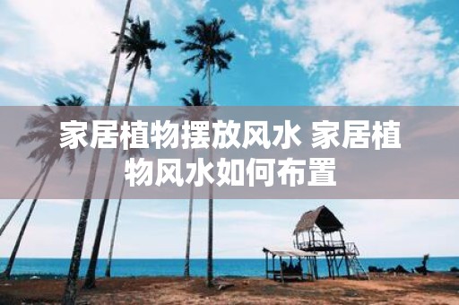 家居植物摆放风水 家居植物风水如何布置