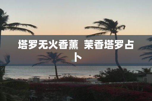 塔罗无火香薰 茉香塔罗占卜