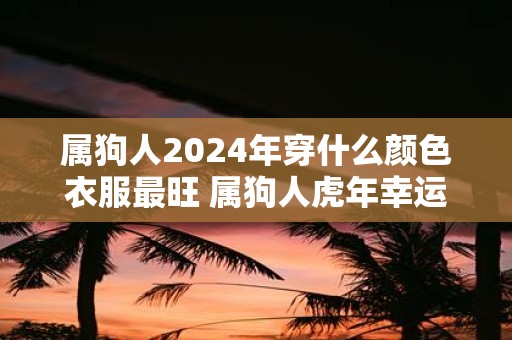 属狗人2025年穿什么颜色衣服最旺 属狗人虎年幸运色是什么