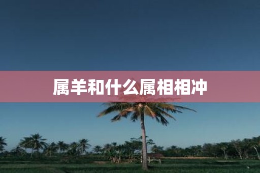 属羊和什么属相相冲