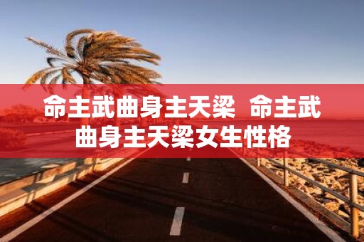 命主武曲身主天梁 命主武曲身主天梁女生性格