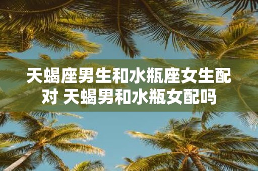 天蝎座男生和水瓶座女生配对 天蝎男和水瓶女配吗