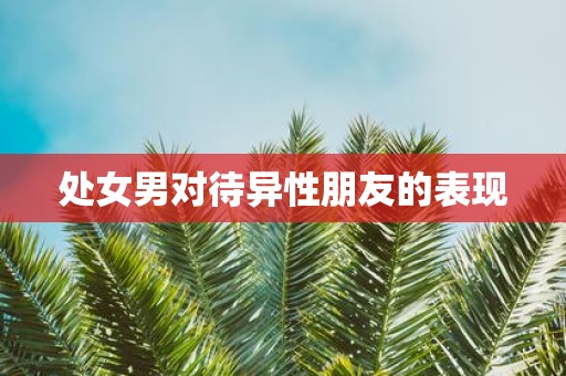 处女男对待异性朋友的表现