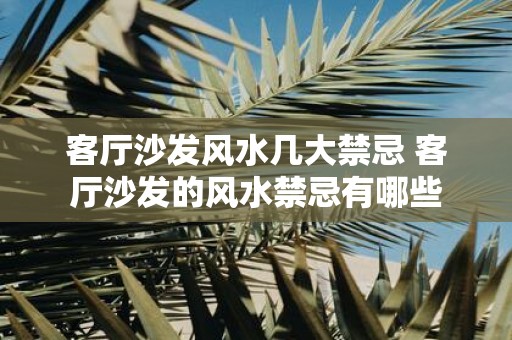 客厅沙发风水几大禁忌 客厅沙发的风水禁忌有哪些