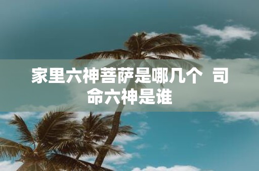 家里六神菩萨是哪几个 司命六神是谁