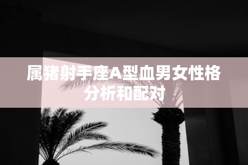 属猪射手座A型血男女性格分析和配对