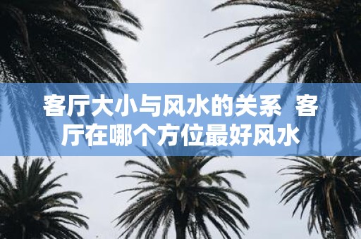 客厅大小与风水的关系 客厅在哪个方位最好风水