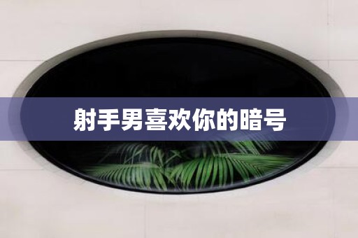 射手男喜欢你的暗号