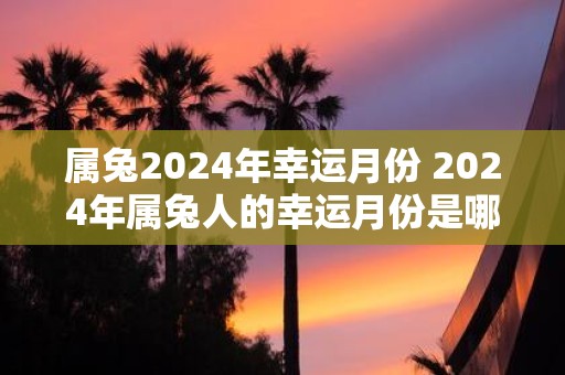 属兔2025年幸运月份 2025年属兔人的幸运月份是哪些