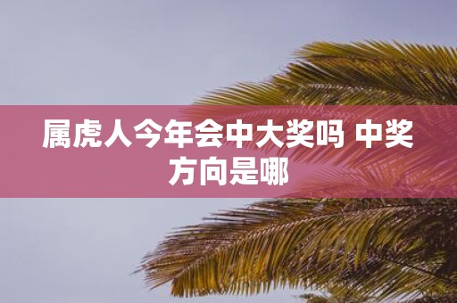 属虎人今年会中大奖吗 中奖方向是哪