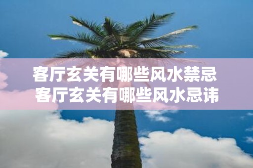 客厅玄关有哪些风水禁忌 客厅玄关有哪些风水忌讳