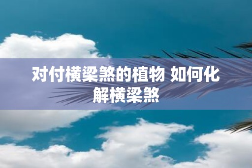 对付横梁煞的植物 如何化解横梁煞