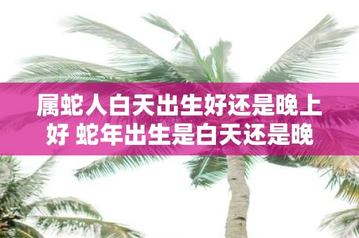 属蛇人白天出生好还是晚上好 蛇年出生是白天还是晚上更好