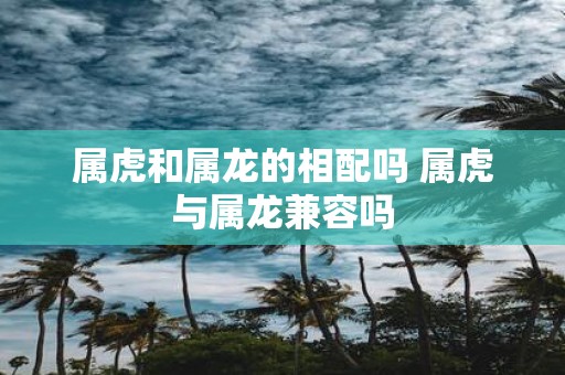 属虎和属龙的相配吗 属虎与属龙兼容吗