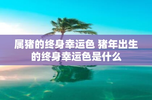 属猪的终身幸运色 猪年出生的终身幸运色是什么