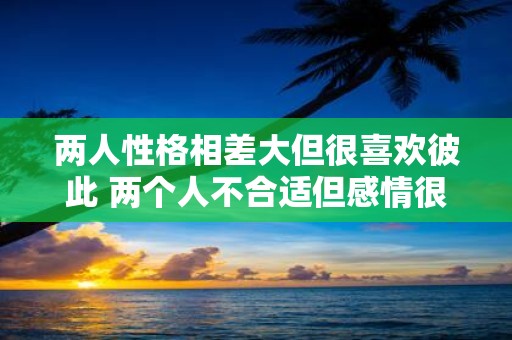 两人性格相差大但很喜欢彼此 两个人不合适但感情很好