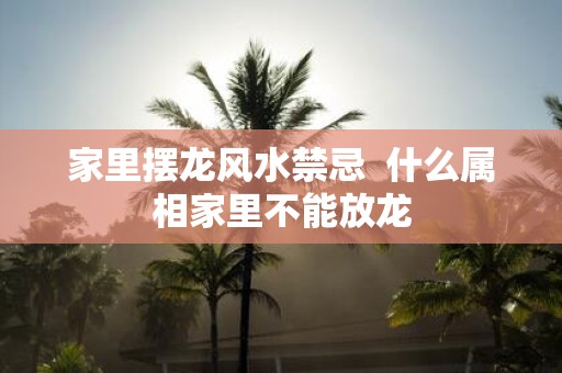 家里摆龙风水禁忌 什么属相家里不能放龙