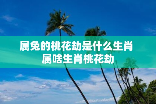属兔的桃花劫是什么生肖 属啥生肖桃花劫