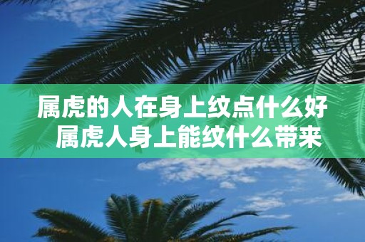 属虎的人在身上纹点什么好 属虎人身上能纹什么带来好运
