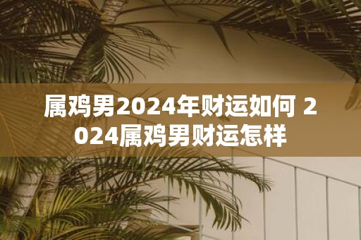 属鸡男2025年财运如何 2025属鸡男财运怎样