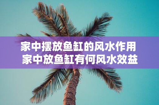 家中摆放鱼缸的风水作用 家中放鱼缸有何风水效益