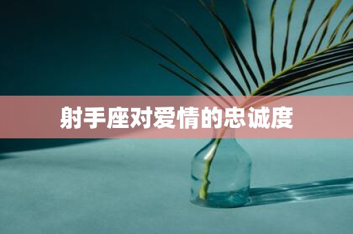 射手座对爱情的忠诚度