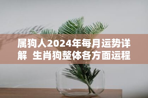 属狗人2025年每月运势详解 生肖狗整体各方面运程分析